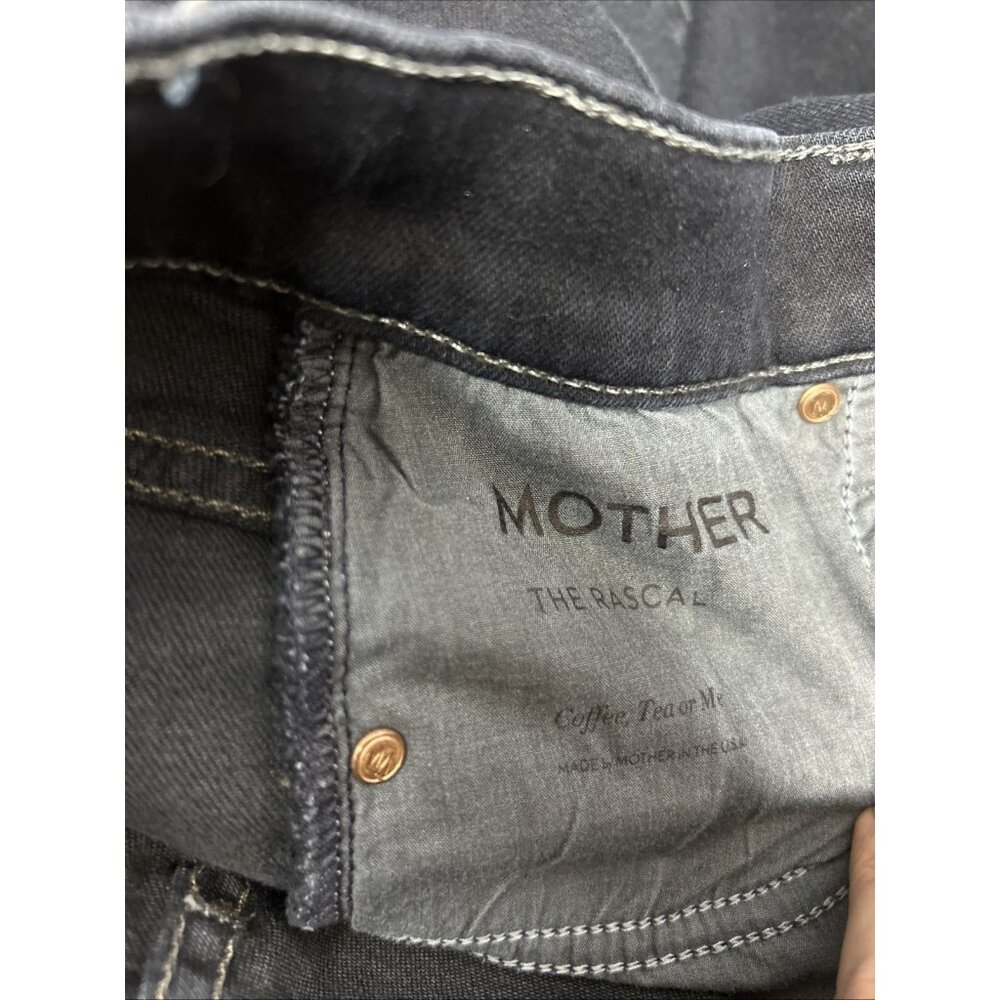Mother Jeans The Rascal Sz 25 x 33 Dark Blue Denim Straight Cotton Poly Jeans - Picture 12 of 12